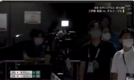 【動画あり】韓国メディアが伊藤美誠をライトで妨害